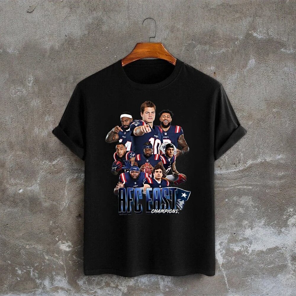 New England Patriots 2025 AFC East Division Champions Tshirt, Gift For Fans